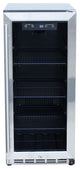 RCS 15" Stainless Refrigerator With Glass Window