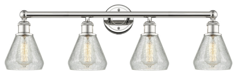 Innovations Conesus 4 33" Bath Vanity-Light Polished Nickel