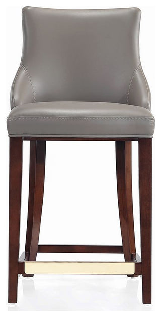 Manhattan Comfort Shubert Counter Stool, Dark Taupe, Single