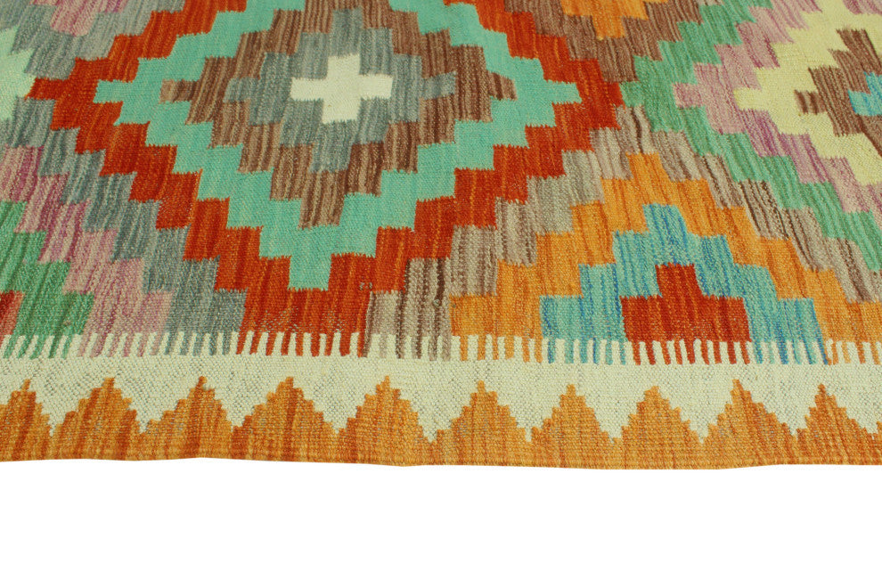 Sangat Kilim AnsiLight a Red/Ivory Runner, 2'6x9'2