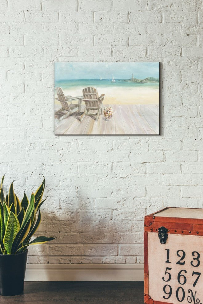Epic Graffiti "Seaside Morning" Giclee Canvas Wall Art, 18"x26"