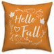 Hello Fall 20"x20" Throw Pillow Cover