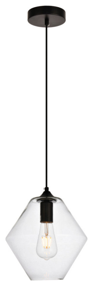 Elegant Placido Collection Pendant Black Finish