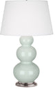 Robert Abbey RA-371X 1-Light Table Lamp, Triple Gourd