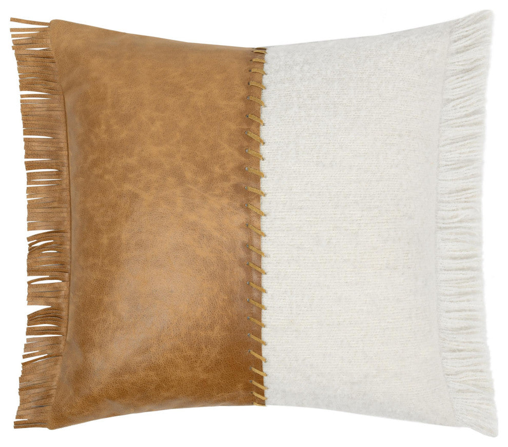 Haris 22" Pieced Design Throw Pillow