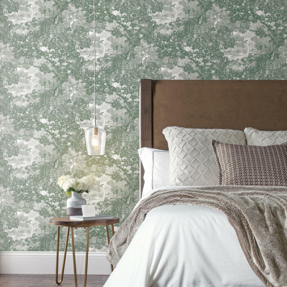Jungle Toile Peel & Stick Wallpaper