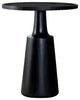 Coaster Ixia 20" Round Pedestal Wood Accent Table in Black Stain