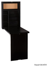 Rosanna Fold-Out Convertible Desk, Black