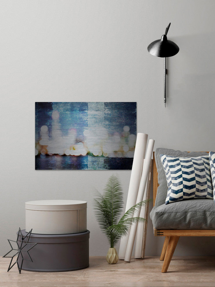 "City Scape" UV Ink Print on Brushed Aluminum, 60"x40"