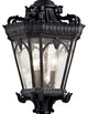 Outdoor Post Mount 3-Light, Textured Black