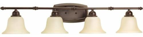 Spirit 4-Light Bath Vanity Antique Bronze-Light Umber Etched G