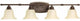 Spirit 4-Light Bath Vanity Antique Bronze-Light Umber Etched G