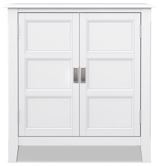 Close-up of door latch/hinge on white background