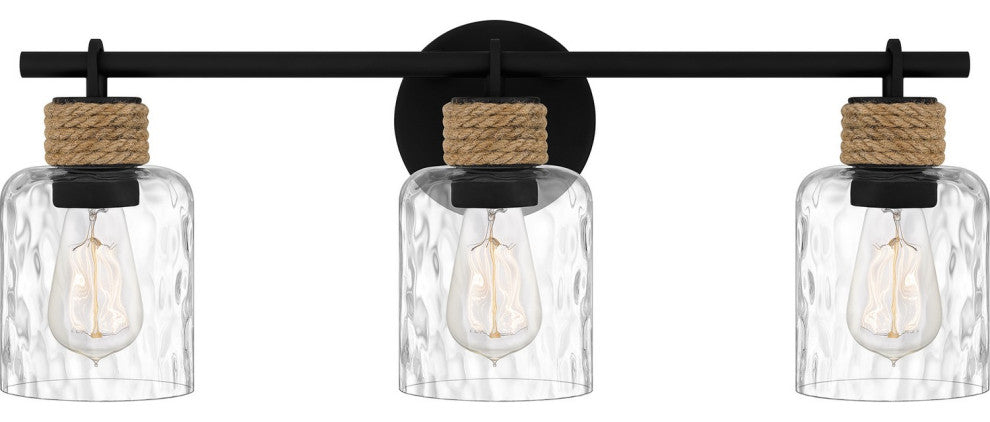 Baltic 3-Light Bath, Matte Black