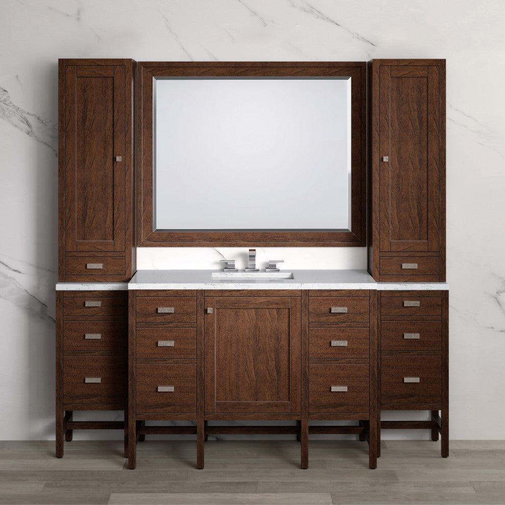 Addison Vanity Set, 78", Two Hutches, 48" Mirror