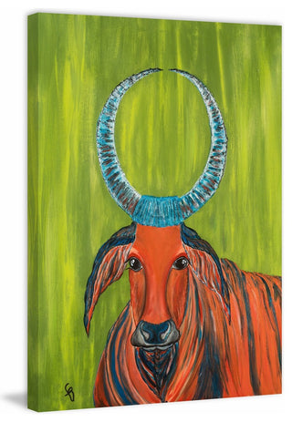 "Joe" Painting Print on Wrapped Canvas, 24"x36"