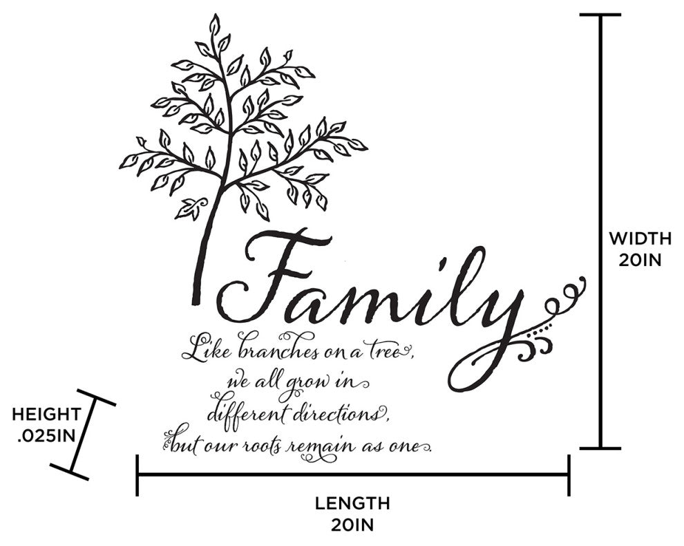 Family Tree Wall Quote