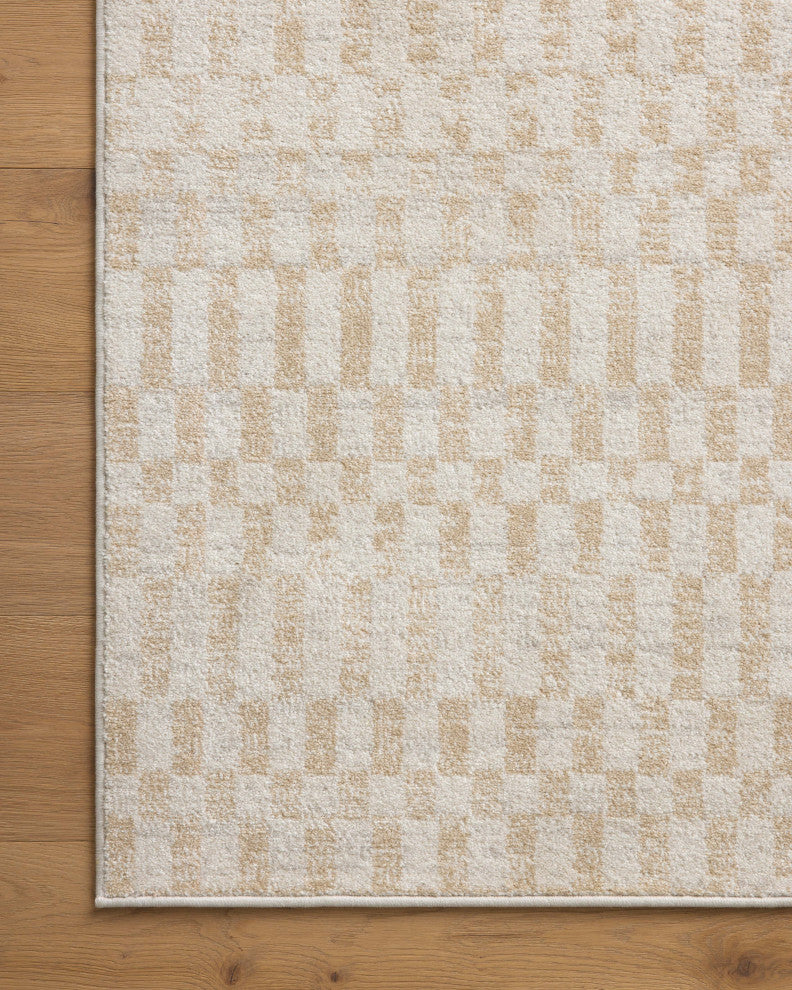 Loloi II Kamala Ivory / Natural 5'-3" x 7'-9" Area Rug