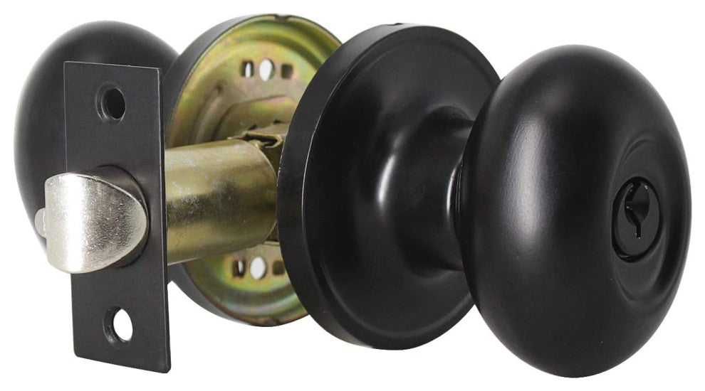 Keyed Entry Door Knob For Bedroom or Bathroom, Set of 5