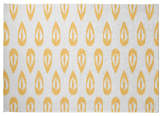 Ikat Tears Chenille Rug, Sunshine Yellow, 5'x7'