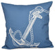Anchored, Geometric Print Pillow, Blue, 16"x16"