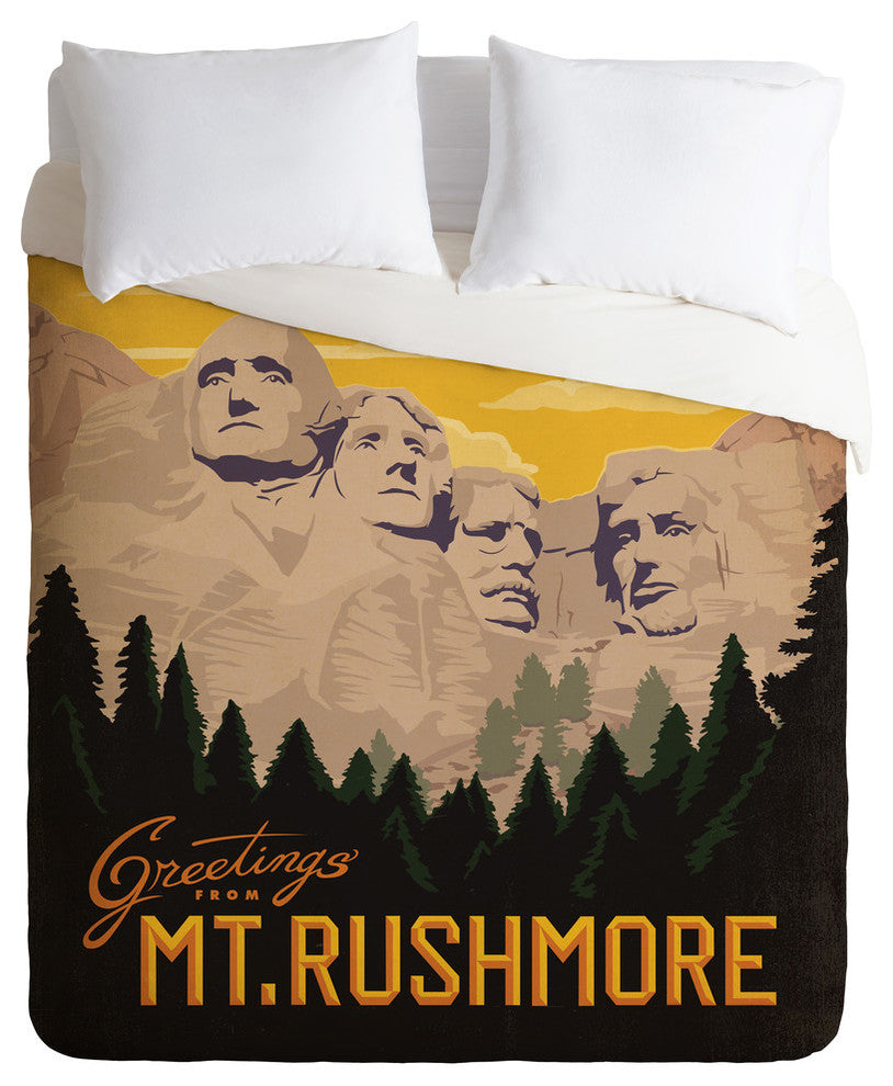 Deny Designs Anderson Design Group Mt Rushmore Duvet Cover - Lightweight