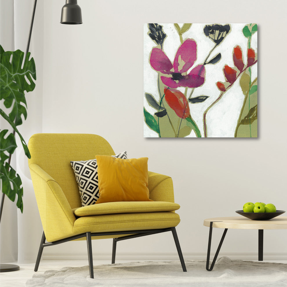 "Vivid Flowers I" Gallery-Wrapped Canvas Wall Art, 30"x30"