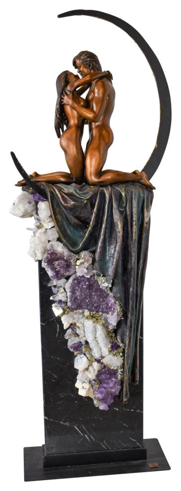 Ebano bronze sculpture Prelude with robe from Vidal collection 28" x 10" x 69"