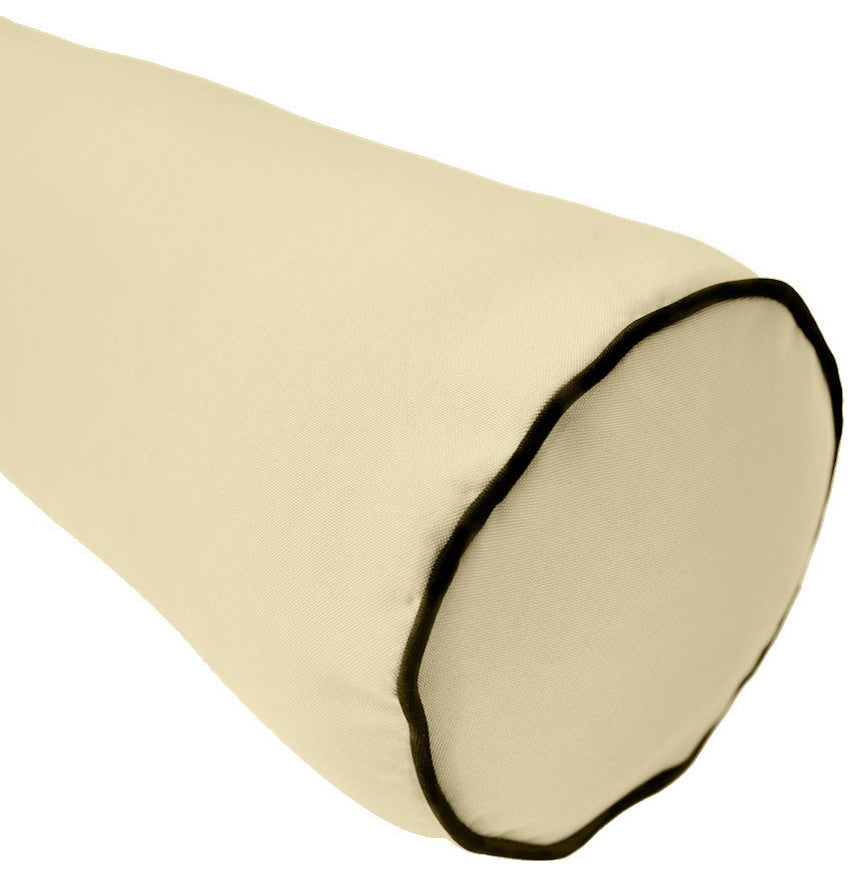 Style5 Full Contrast Trim Mattress Bolster Pillow Outdoor Slip Cover ONLY AD103