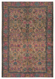 Surya Shadi SDI-1002 8'x10' Rug, Khaki/Pink/Charcoal/Sky Blue/Yellow/Rose