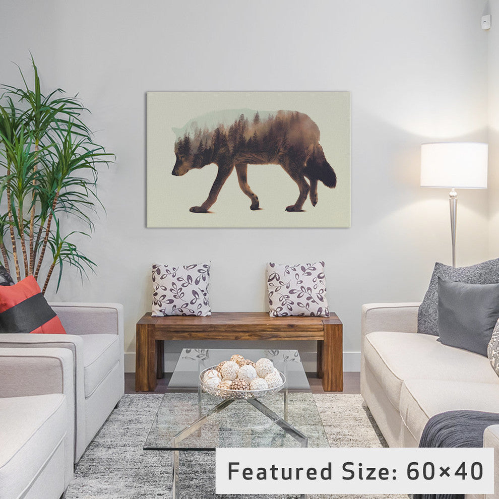 "Wolf" by Andreas Lie, 40x26x1.5