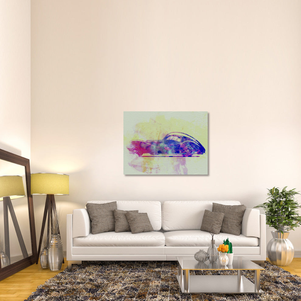 "Bugatti Atlantic Watercolor 3" Fine Art Print