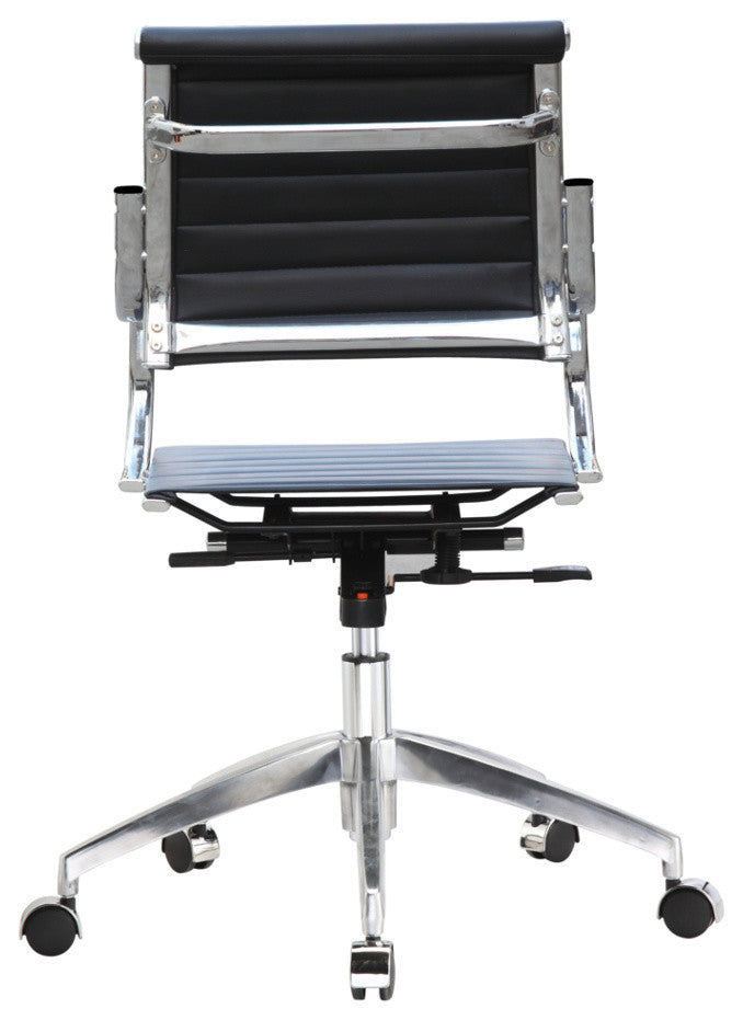Classics Flees Office Chair Mid Back, Black