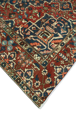 Fine Vintage Bakhtiari Hank Red/Navy Rug, 9'10 x 11'5