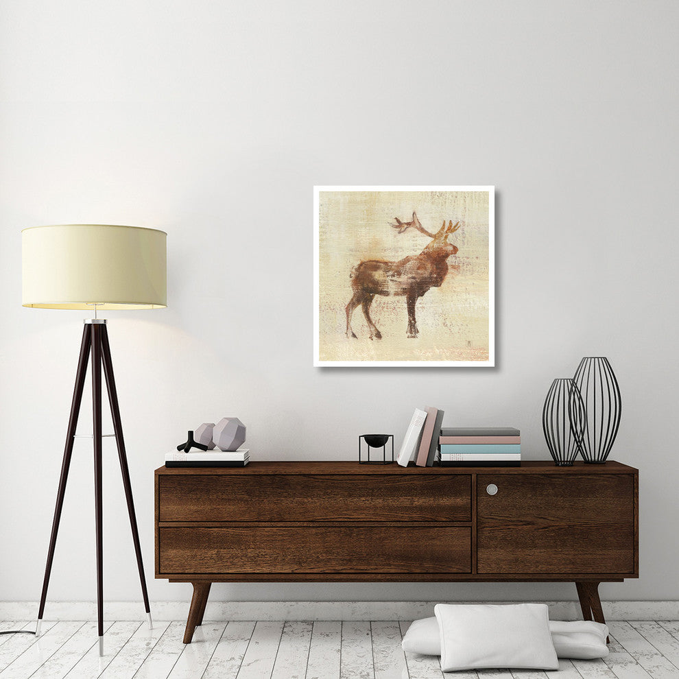 "Elk Study v2" Digital Paper Print by Studio Mousseau, 32"x32"