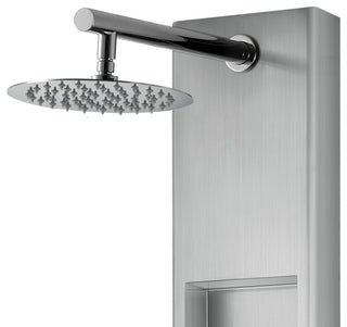 AquaNiche ShowerSpa Panel, 2.5 GPM, Brushed Stainless Steel