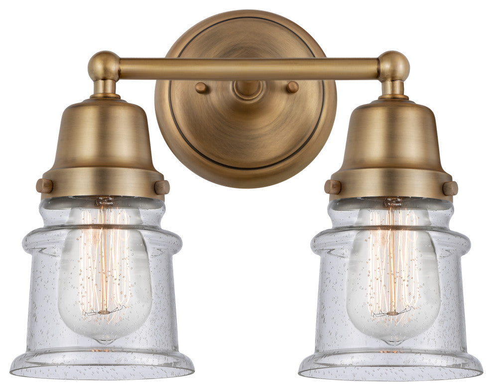 Innovations 623-2W-BB-G184S Canton 2 Light Bath Vanity Light, Brushed Brass