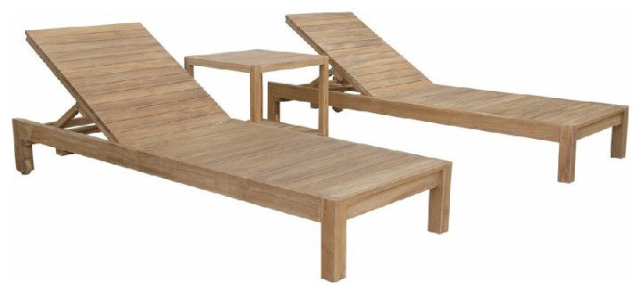Anderson Teak Set-276 South Bay Glenmore 3-Pieces Lounger Set