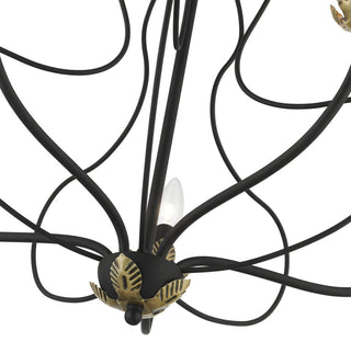 Livex Lighting 5 Light Black Chandelier