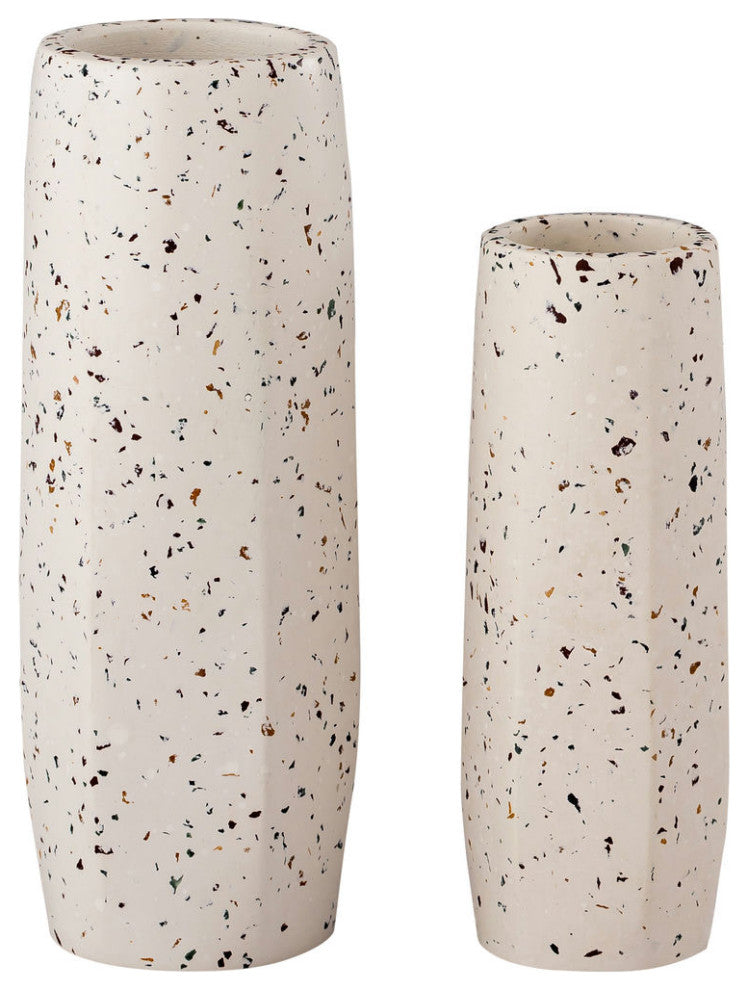 TOV Furniture Terrazzo White Vase - Small Skinny