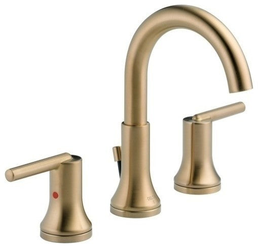 Delta Trinsic 2 Handle Widespread Faucet, Champagne Bronze, 3559-CZMPU-DST
