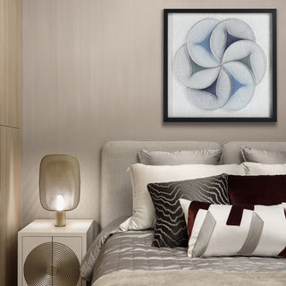 Abstract Blue String Art Shadow Box Wall DÃ©cor
