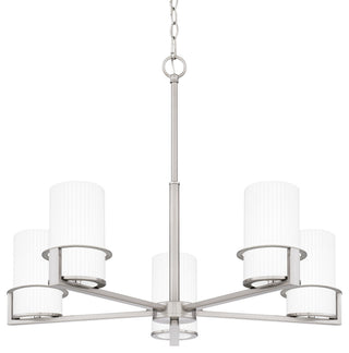 Quoizel SEY5026 Seymour 5 Light 27"W Chandelier - Brushed Nickel