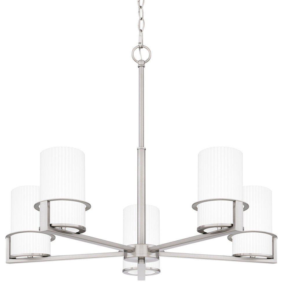 Quoizel SEY5026 Seymour 5 Light 27"W Chandelier - Brushed Nickel