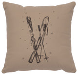 Image Pillow 16x16 Ski's Cotton Alabaster
