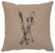 Image Pillow 16x16 Ski's Cotton Alabaster