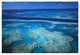 "Channel separating Hardy Reef/Hook Reef, Great Barrier Reef" Paper Art, 26"x18"