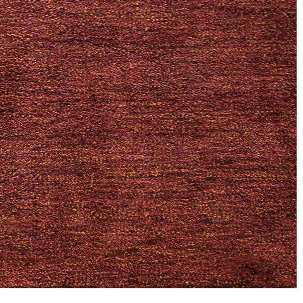 HAND KNOTTED LOOM SILK ECO-FRIENDLY AREA RUGS -2'8''x12',Runner,Red Gold,Solid