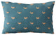 Plutus Blue Beaded Motif Luxury Throw Pillow, 20"x20"