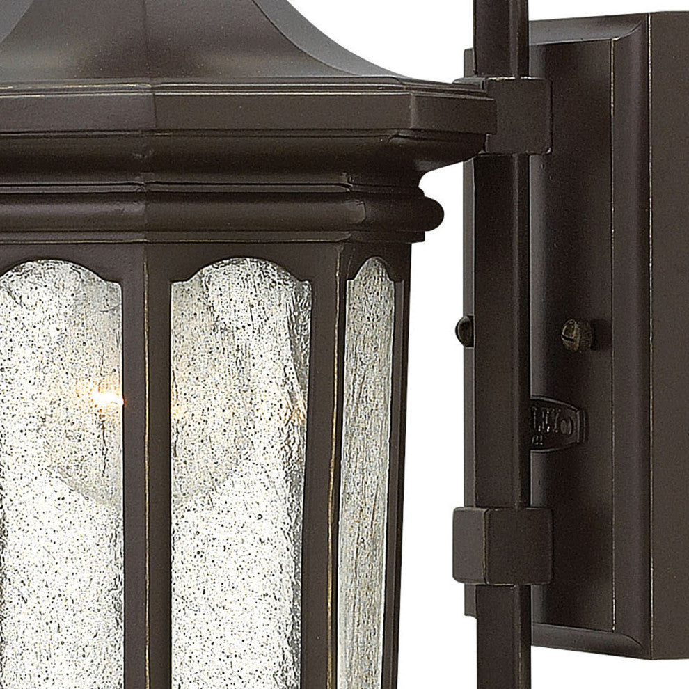 Hinkley Raley Medium Wall Mount Lantern, Oil Rubbed Bronze